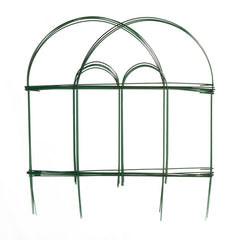Glamos Wire 778009 Folding Wire Fence, 8 ft L, 18 in H, Green, Powder-Coated