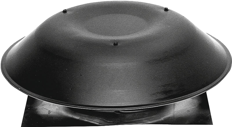 Lomanco LomanCool 135B Static Roof Vent, 20 in OAW, 144 sq-in Net Free Ventilating Area, Aluminum, Black