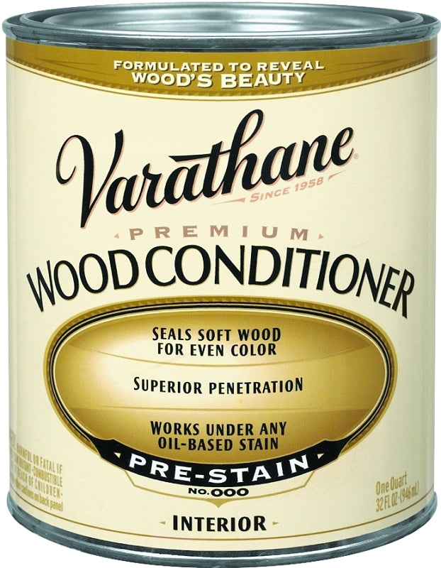 Varathane 211775H Premium Wood Conditioner, Clear, Liquid, 1 qt, Can