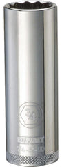 DeWALT DWMT74554OSP Drive Socket, 3/4 in Socket, 1/2 in Drive, 12-Point, Vanadium Steel, Polished Chrome