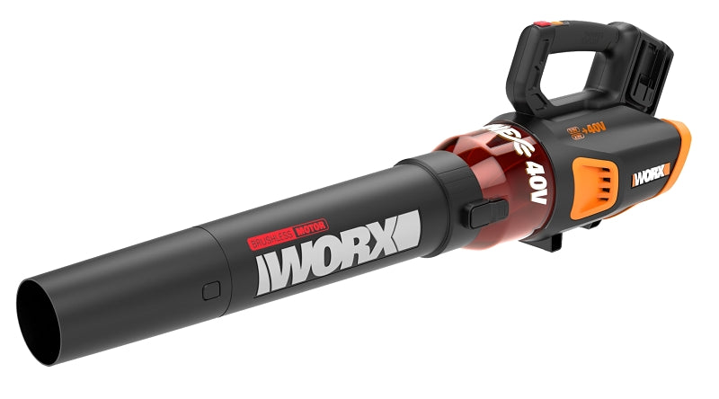 WORX WG584 Cordless Leaf Blower with Brushless Motor, 2.5 Ah, 40 V Battery, Lithium-Ion Battery, 3-Speed
