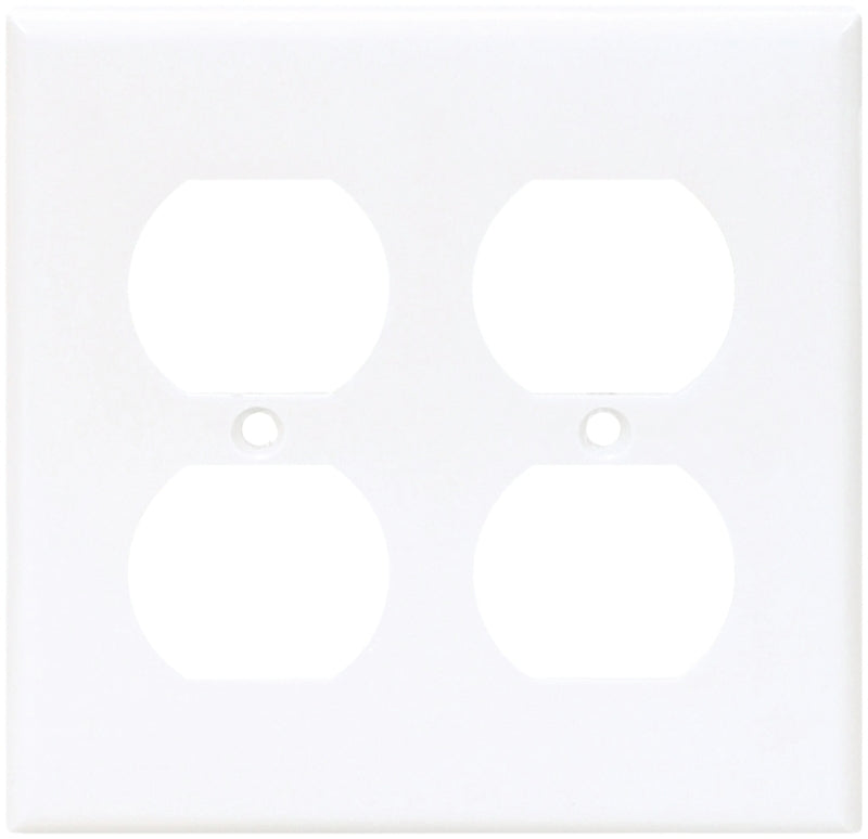 2150W-BOX WHT DUPL RECPT PLT2G