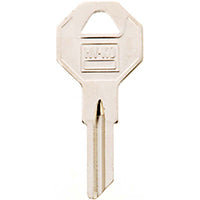 Hy-Ko 11010B2 Key Blank, Brass, Nickel, For: Briggs and Stratton Cabinet, House Locks and Padlocks, B2 Key Number