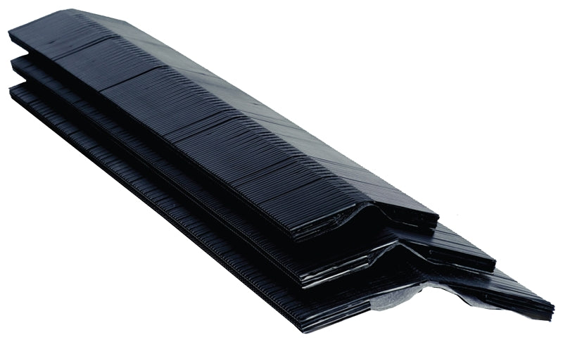 Quarrix 59092 Ridge Vent, 4 ft L, 11-1/4 in W, HDPE, Black