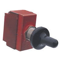 Calterm 41800 Switch, 20 A, 12 VDC, Screw Terminal, Red/Silver