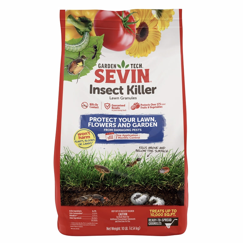 Sevin 100547215 Lawn Insect Killer, Granular, 10 lb