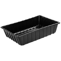 Maccourt ST3608 Super Tub, 23 gal Capacity, 36 in L, 24 in W, 8 in H, Polyethylene, Black, Rectangular