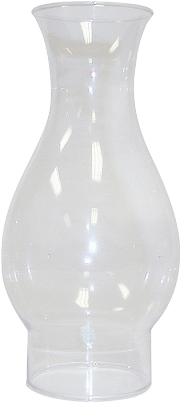 Tiki 417B Lamp Chimney, Glass, Clear, For: Classic, Ellipse Oil Lamps with 2-5/8 in Base