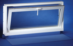 Duo-Corp Aristoclass Series 3216ART Hopper Basement Window, Glass Glass/Screen, Vinyl Frame