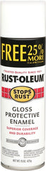Rust-Oleum 254142 Rust Preventative Spray Paint, Gloss, White, 15 oz, Can