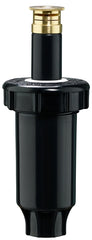 Orbit 54242 Spring Loaded Sprinkler with Twin-Spray Brass Nozzle, 1/2 in Connection, 15 ft, Half-Circle, Brass
