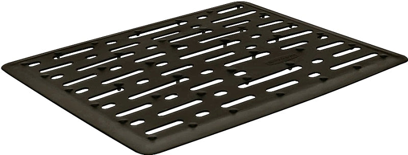 Rubbermaid 1G1706BLA Sink Mat, 12.68 in L, 10.71 in W, 0.35 in Thick, Black