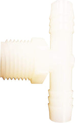 Anderson Metals 53772-1612 Hose Tee, 1 in, Barb, 1 x 3/4 in, Barb x MPT, Nylon