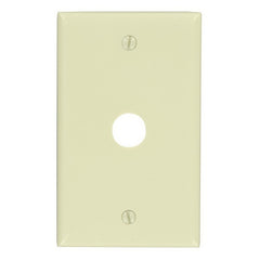Leviton 001-86017-000 Wallplate, 4-1/2 in L, 2-3/4 in W, 1 -Gang, Thermoset, Ivory, Smooth