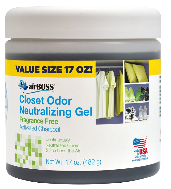 airBOSS 671.6T Closet Odor Neutralizing, 17 oz Gel, Solid