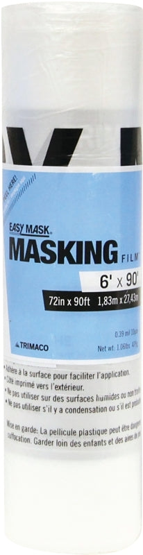 Trimaco EasyMask 67290 Masking Film, 90 ft L, 72 in W