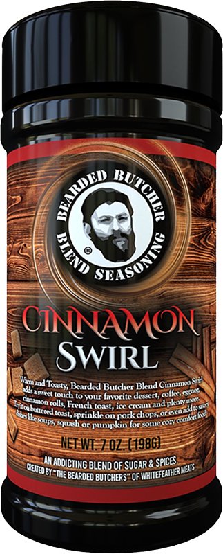Bearded Butcher Cinnamon-7OZ Seasoning, Cinnamon Swirl Blend, 7 oz