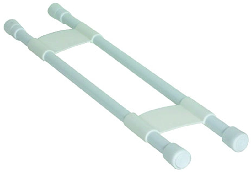 Camco 44073 Refrigerator Bar, Plastic, White, 16 to 28 in L