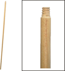 Birdwell 534-12 Broom Handle, 15/16 in Dia, 72 in L, Threaded, Hardwood