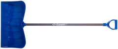 Garant GPP22SKD Snow Pusher, 22-1/2 in W Blade, Poly Blade, Steel Handle, D-Grip Handle