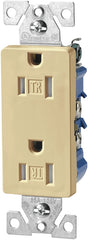 Eaton Wiring Devices TR1307V-BOX Duplex Receptacle, 20 A, 2-Pole, 5-20R, Ivory