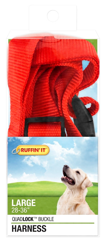 Ruffin'It 41476 Adjustable Harness, 1 in x 28 to 36 in, Buckle, Nylon, Assorted