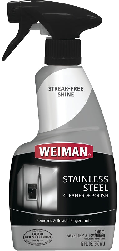 Weiman 76 Cleaner and Polish, 12 oz Bottle, Liquid, Floral, White
