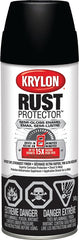 Krylon Rust Protector K06902100 Rust Preventative Spray Paint, Semi-Gloss, Black, 12 oz, Can