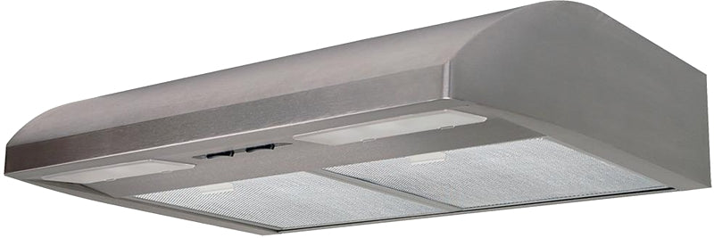 Air King EB Series EB30SS Range Hood, 220 to 250 cfm, 2 Fan, Duct/Ductless Vent, 30 in W, 22 in D, 6 in H