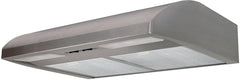 Air King EB Series EB30SS Range Hood, 220 to 250 cfm, 2 Fan, Duct/Ductless Vent, 30 in W, 22 in D, 6 in H