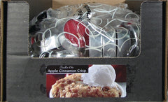 CANDLE-LITE 1647687 Tea Light Candle, Apple Cinnamon Crisp Fragrance, Crimson Candle