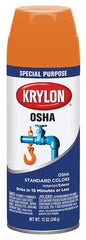Krylon K02410777 Safety Spray Paint, Gloss, OSHA Safety Orange, 12 oz, Can