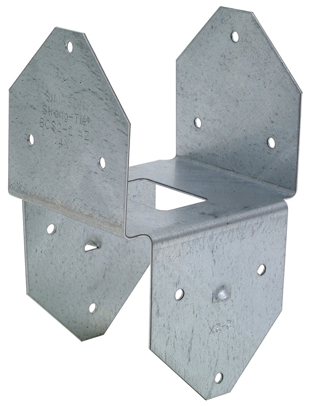 Simpson Strong-Tie BCS Series BCS2-3/6Z Post Cap, 2 to 3 x 6 in Post/Joist, Steel, ZMAX