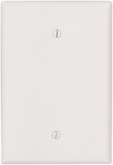 Eaton Cooper Wiring 2729W-BOX Wallplate, 4-1/2 in L, 2-3/4 in W, 0.08 in Thick, 1 -Gang, Thermoset, White