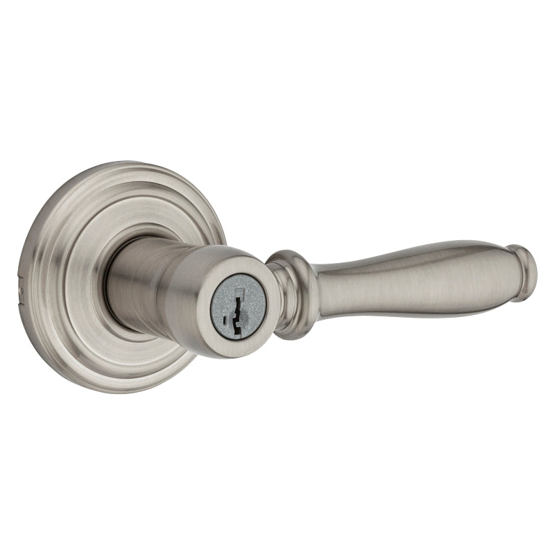 Kwikset Signature Series 740ADL 15 SMT Entry Door Lever, Thumbturn Lock, Satin Nickel, Knob Handle, Metal, Residential