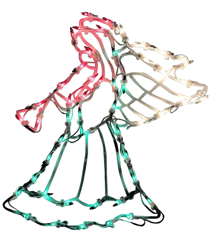 Hometown Holidays 60303 Pre-Lit Christmas Angel Decor, LED Bulb
