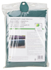 Seasonal Trends CVRA-RCT-D Table Cover, 74 in L, 46 in W, 24 in H, Vinyl, Green