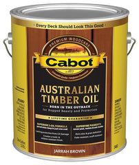 Cabot 3400 140.0003460.007 Australian Timber Oil, Jarrah Brown, Liquid, 1 gal, Can
