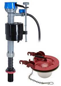 FILL VALVE KIT W/3IN FLAPPER
