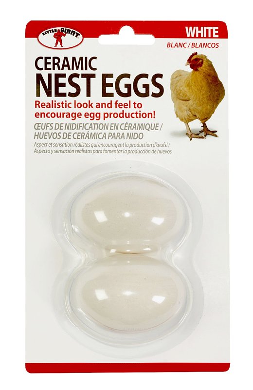 CERAMIC NEST EGG WHITE