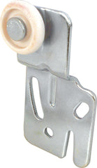 Prime-Line N 6500 Roller Assembly, 7/8 in Dia Roller, 1/4 in W Roller, Steel, Silver, 2-Roller, 60 lb, Side Mounting