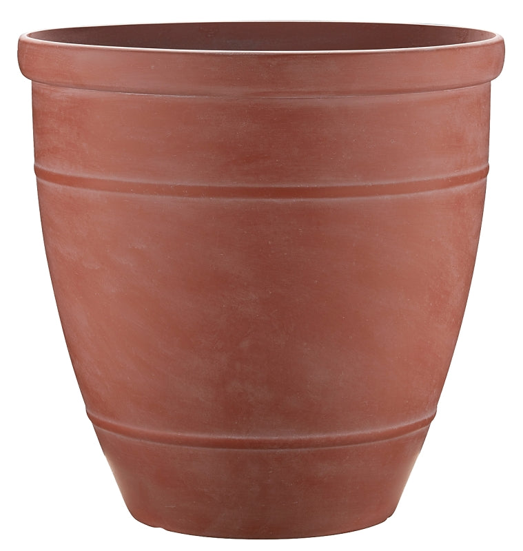 Southern Patio RUB-094203 Wright Planter, Rubber, Terra Cotta