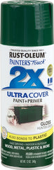 2X Ultra Cover 334034 Spray Paint, Gloss, Hunter Green, 12 oz, Can
