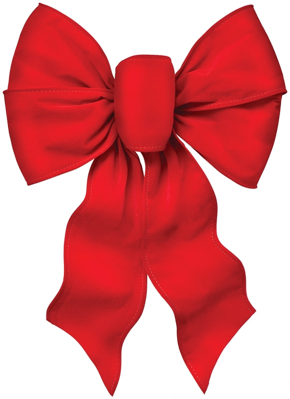 Holidaytrims 7371 Deluxe Bow, Velvet, Red