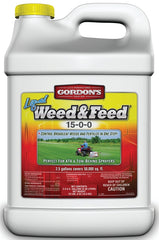 Gordon's 7311122 Weed and Feed Fertilizer, 2.5 gal Jug, Liquid, 15-0-0 N-P-K Ratio