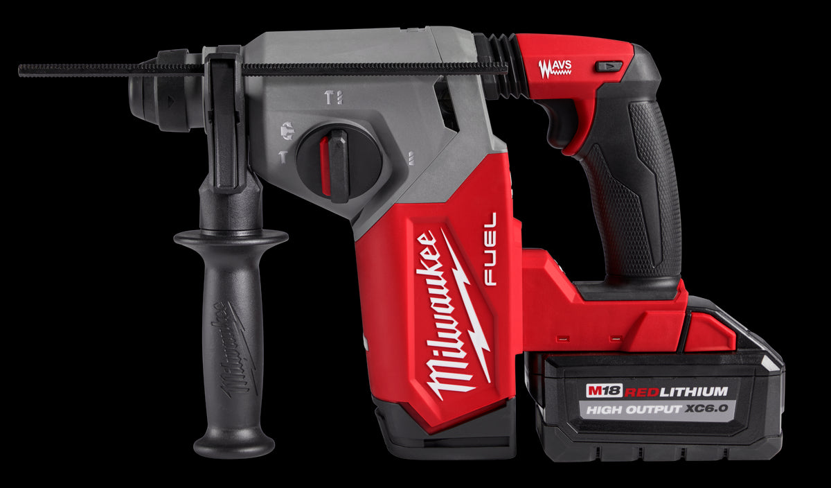 Milwaukee M18 FUEL 2912-22 Rotary Hammer Kit, Battery Included, 18 V, 6 Ah, 1 in Chuck, SDS-Plus Chuck