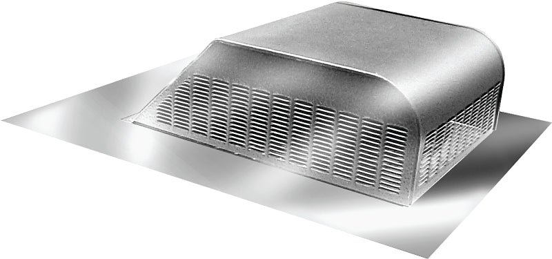 Master Flow SSB960A Roof Louver, 18 in L, 20-1/2 in W, Aluminum, Mill