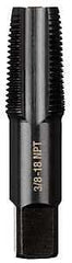 Milwaukee 49-57-5292 Straight Flute Plug Tap, 3/8-18 Thread, NPT Thread, 4-Flute, HCS