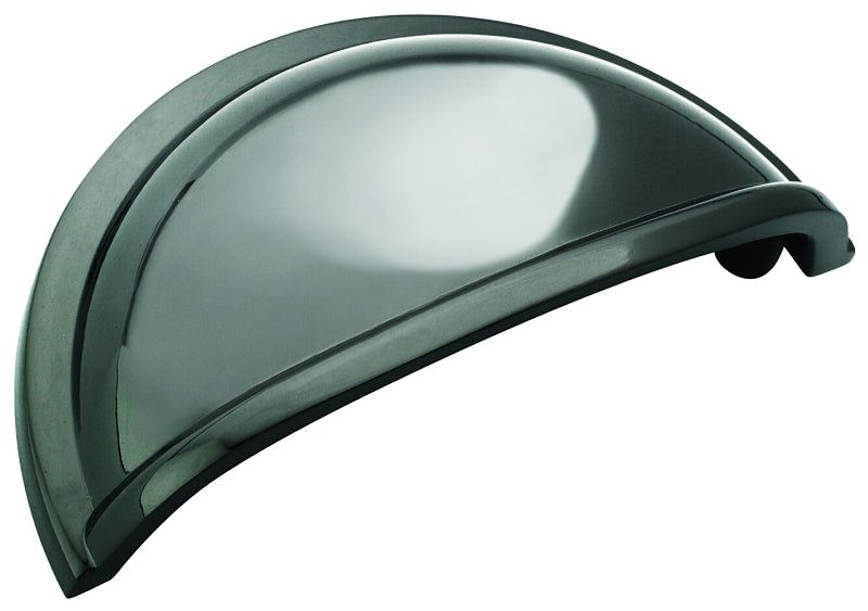 Amerock Cup Pulls Series BP53010BN Cup Cabinet Pull, 3-7/16 in L Handle, 1-5/8 in H Handle, 1 in Projection, Zinc