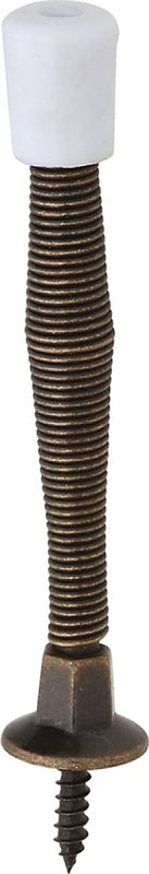 National Hardware N830-110 Door Stop, 3 in Projection, Steel, Antique Brass